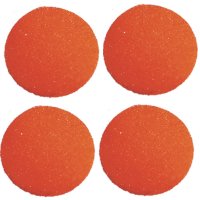 Set de 4 bolas 2.5 cm. naranja de esponja de baja densidad