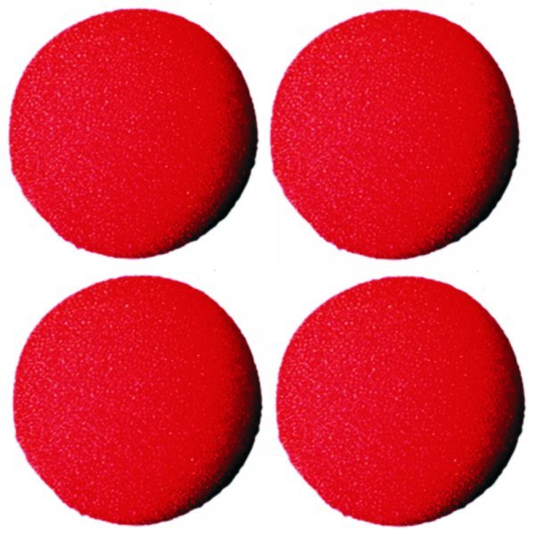 Bolas de esponja baja densidad rojas de 4.4 cm