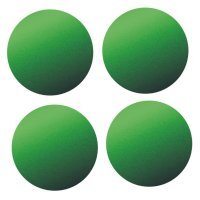 Set de 4 bolas 2.5 cm. verdes de esponja de baja densidad