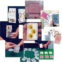 Conjunto especial de magia con cartas lote de 9 juegos con instrucciones en vídeo